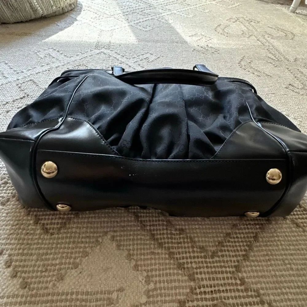 Gucci GG Canvas Full Moon Tote Bag Black - Picture 7 of 16